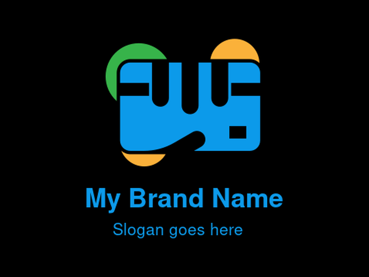 Abstract Payment Card and Box/Package Delivery Logo with Hand and Circles – Ideal for E-commerce, Logistics, Online Shopping, and Digital Delivery Services